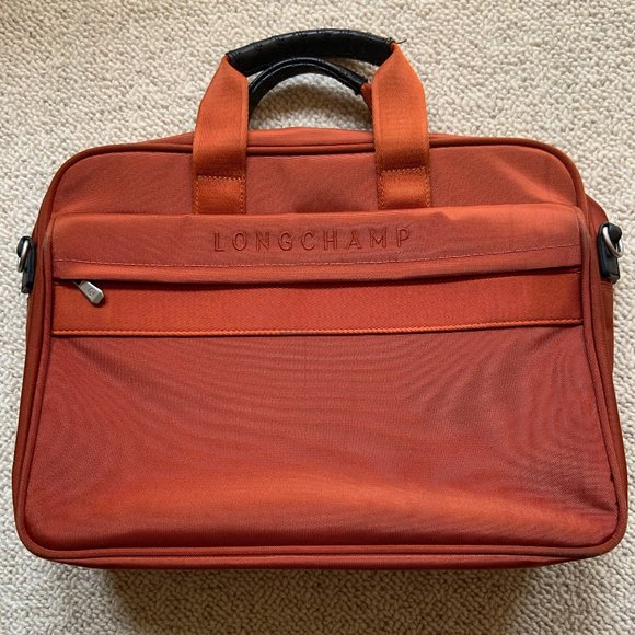 Longchamp Bags Vintage Longchamp Burnt Orange Laptop Messenger Bag